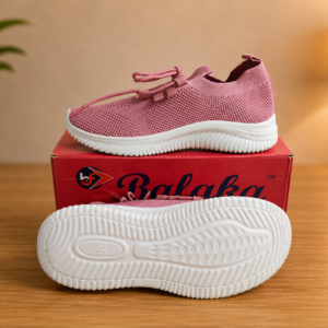 Balaka Women’s Knit Slip-On Sneakers Pink 700