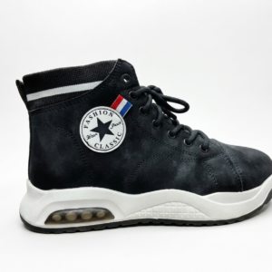Fashion Classic High-Top Casual Shoes NWF Black