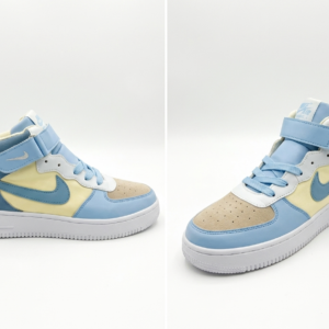 Nike High-Top Sneaker White Blue 1