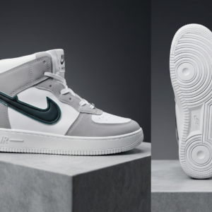 Nike High-Top Sneaker White Grey 9 (Wholesale)