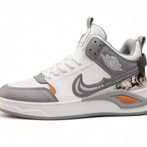 Fashion High Neck Shoe Grey B12